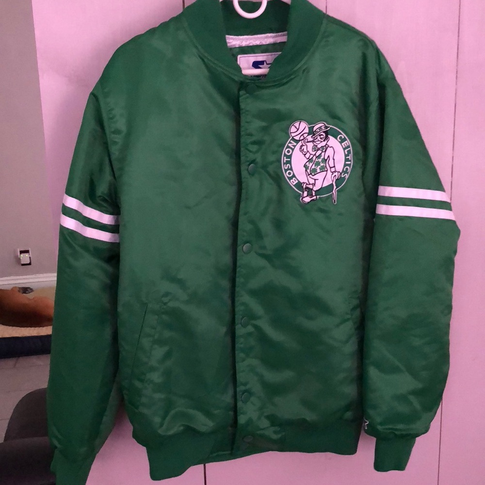 Boston Celtics starter jacket sz L